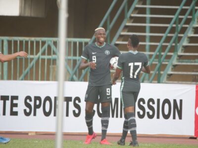 BREAKING: Osimhen, Onuachu score as Nigeria thrash Lesotho 3-0