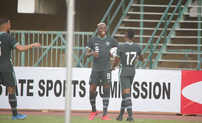 BREAKING: Osimhen, Onuachu score as Nigeria thrash Lesotho 3-0
