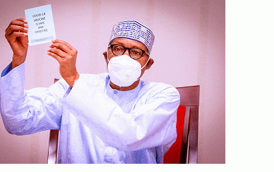 BREAKING: Buhari, Osinbajo, take COVID-19 vaccine