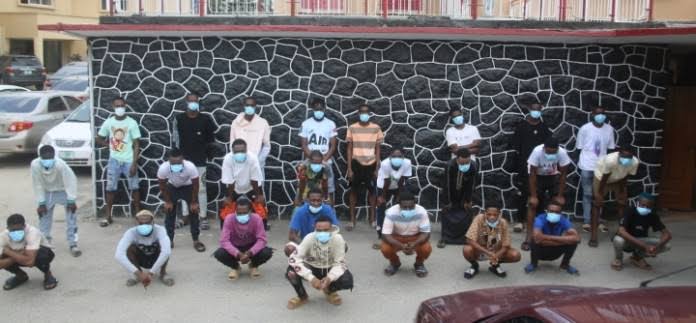 25 suspected internet fraudsters arrested by EFCC in Lagos
