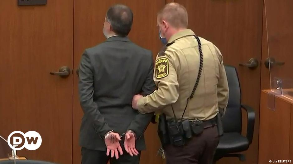 t took the 12-member jury less than a day to reach their verdict.  Chauvin, whose face was obscured with a coronavirus mask, showed little reaction as the verdict was read, remaining quiet and looking around the room. His bail was revoked and he was led away with his hands cuffed behind his back.