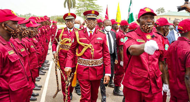 The governor also commissioned scores of patrol vans and motorcycles to aid the operations of the Amotekun Corps.