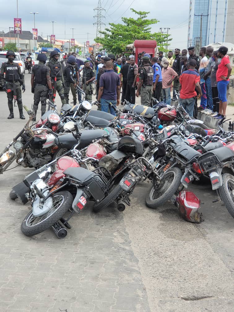 Gunshots as Okada riders resist arrest in Lekki