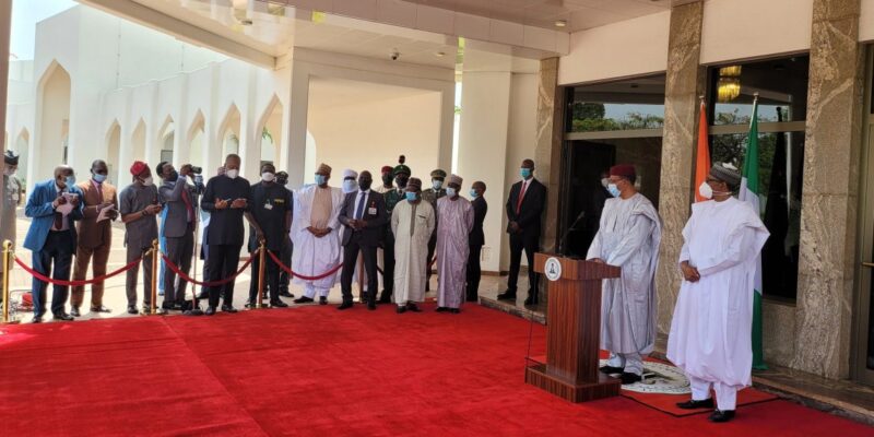 Buhari hosts new Niger President