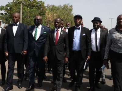 JUST IN: Lawyers March To NASS, As Judiciary Workers Begin Nationwide Protest