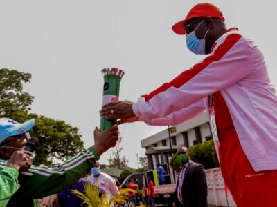 National Sports Festival: Obaseki Receives Torch Of Unity