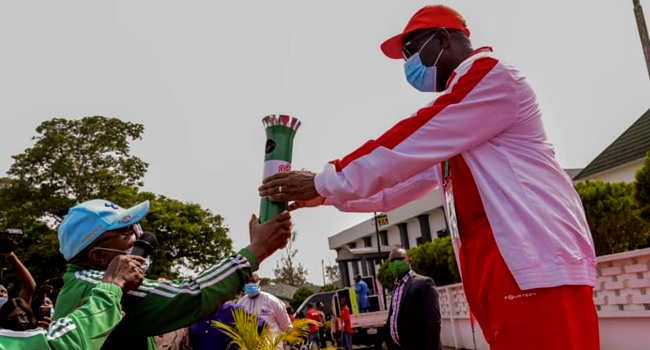 National Sports Festival: Obaseki Receives Torch Of Unity