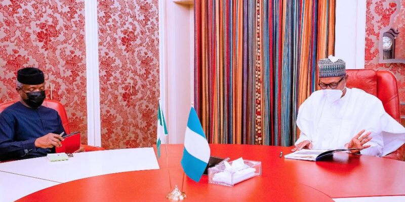 Osinbajo briefs Buhari after UK trip