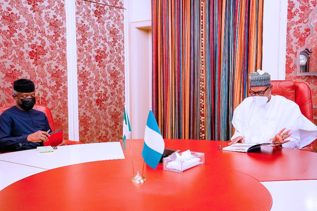 Osinbajo briefs Buhari after UK trip