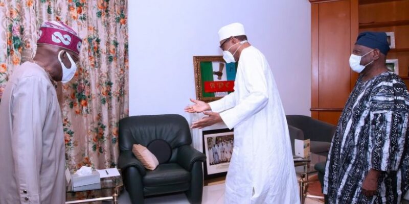JUST IN: Buhari meets Tinubu, Akande