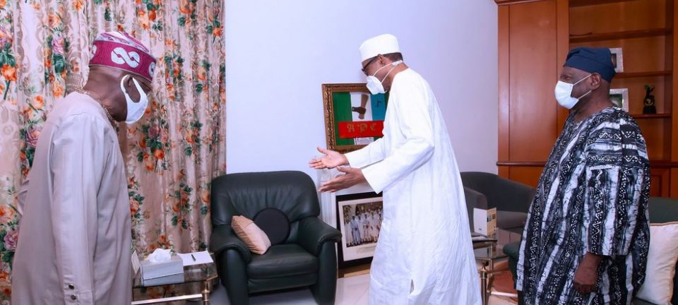 JUST IN: Buhari meets Tinubu, Akande