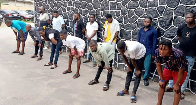 EFCC Arrests 14 Suspected Internet Fraudsters in Lagos