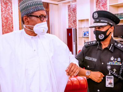 The President, Major General Muhammadu Buhari (retd.), and the acting Inspector-General of Police, Usman Baba met on Monday. They met at Aso Villa in Abuja. The President, Major General Muhammadu Buhari (retd.), through the Minister of Police Affairs, Mohammad Dingyadi, had on Tuesday, April 6, appointed Baba to succeed Mohammed Adamu. The President was in London for a medical check-up when the appointment was announced.