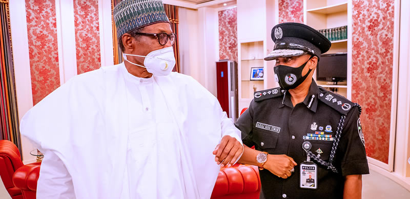 The President, Major General Muhammadu Buhari (retd.), and the acting Inspector-General of Police, Usman Baba met on Monday. They met at Aso Villa in Abuja. The President, Major General Muhammadu Buhari (retd.), through the Minister of Police Affairs, Mohammad Dingyadi, had on Tuesday, April 6, appointed Baba to succeed Mohammed Adamu. The President was in London for a medical check-up when the appointment was announced.