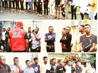 EFCC arrests 18 suspected internet fraudsters in Lagos