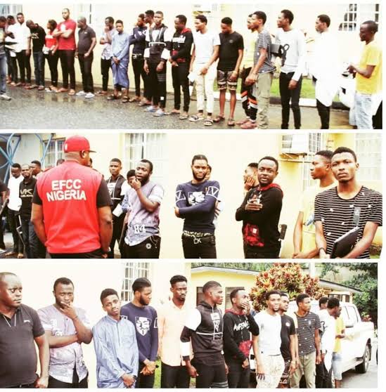 EFCC arrests 18 suspected internet fraudsters in Lagos