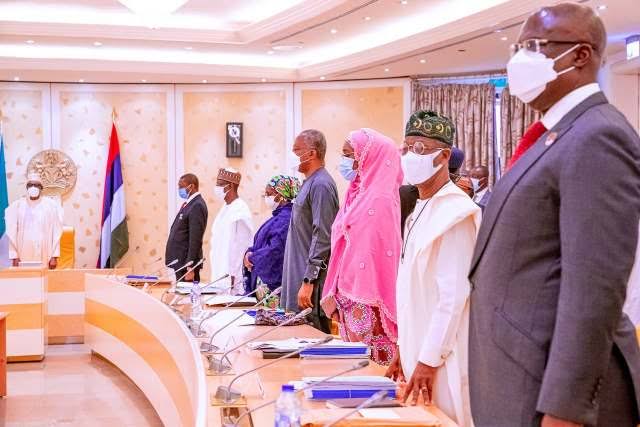 Buhari presides over FEC at First Lady Conference Hall