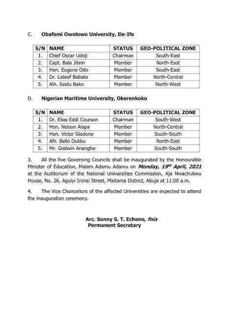 Buhari dissolves, reconstitutes Governing Councils of UI, UNILAG, three others