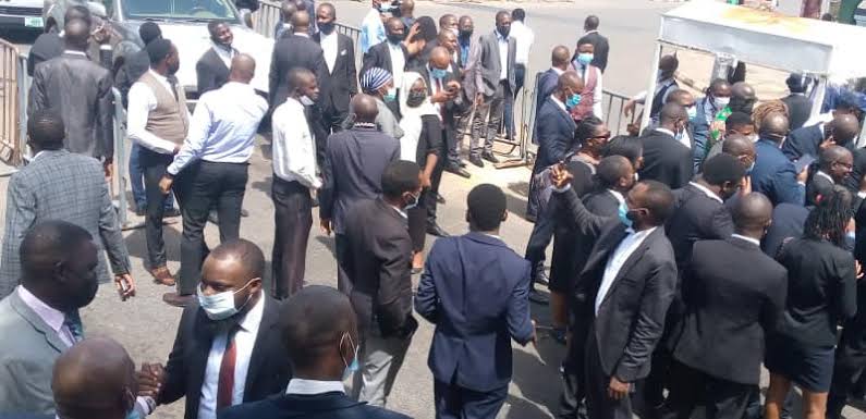 Lawyers protest for judicial autonomy in Lagos, Abuja