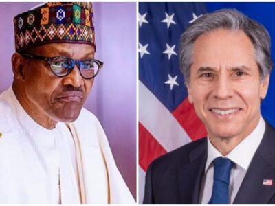 US Secretary of State Blinken to meet Buhari Tuesday