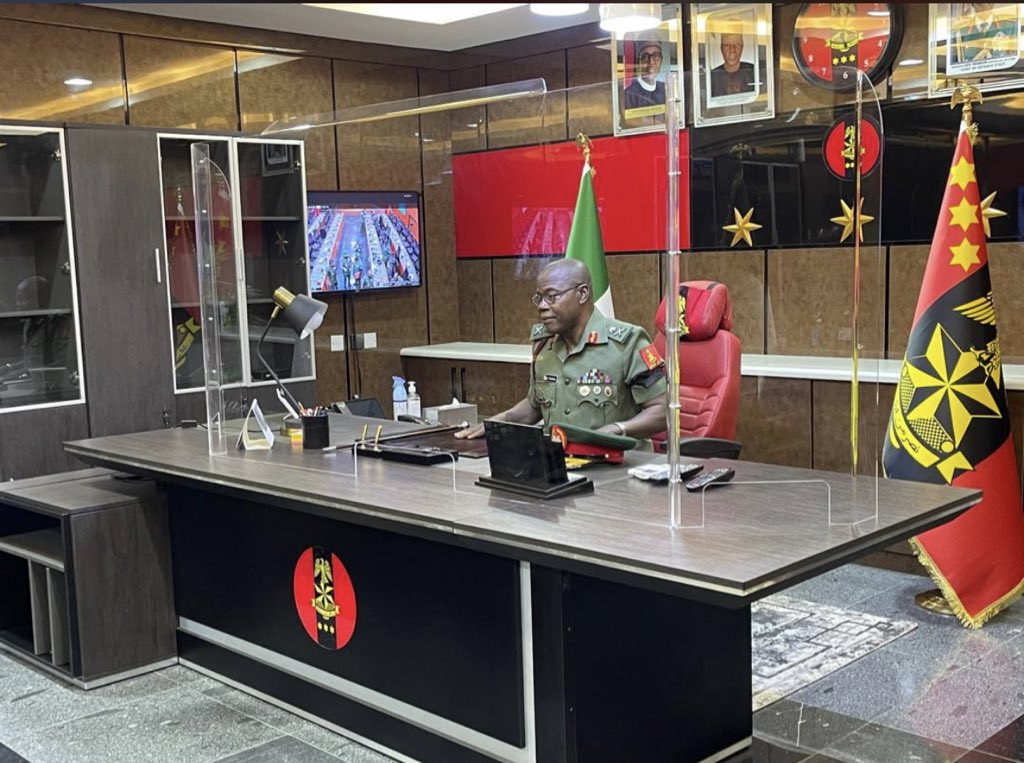 New COAS Maj. Gen Yahaya assumes office