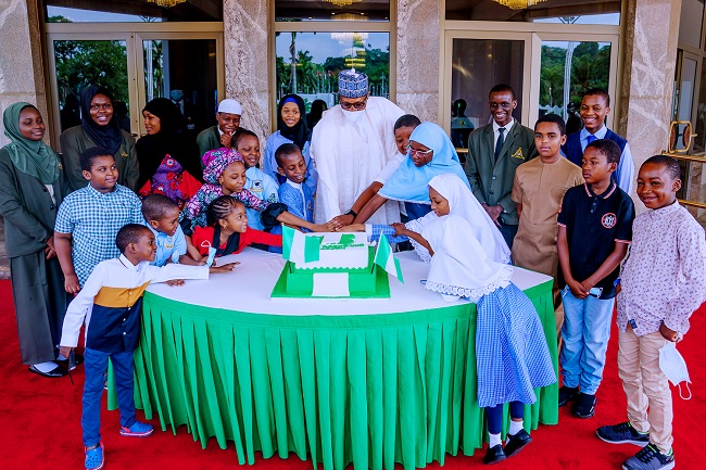 President Buhari celebrates children’s day