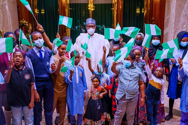 President Buhari celebrates children’s day
