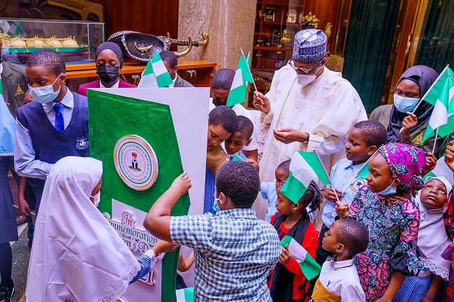 President Buhari celebrates children’s day
