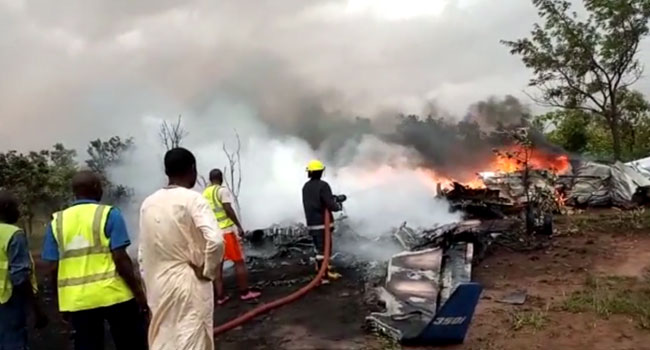 NAF Plane Crash: Military takes over site, AIB to commence investigation