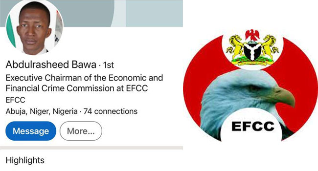 Fake Bawa’s LinkedIn Account Uncovered, EFCC Warns Nigerians