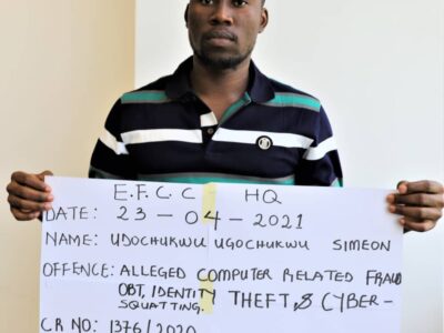 EFCC nabs impostor for cloning its e-mail