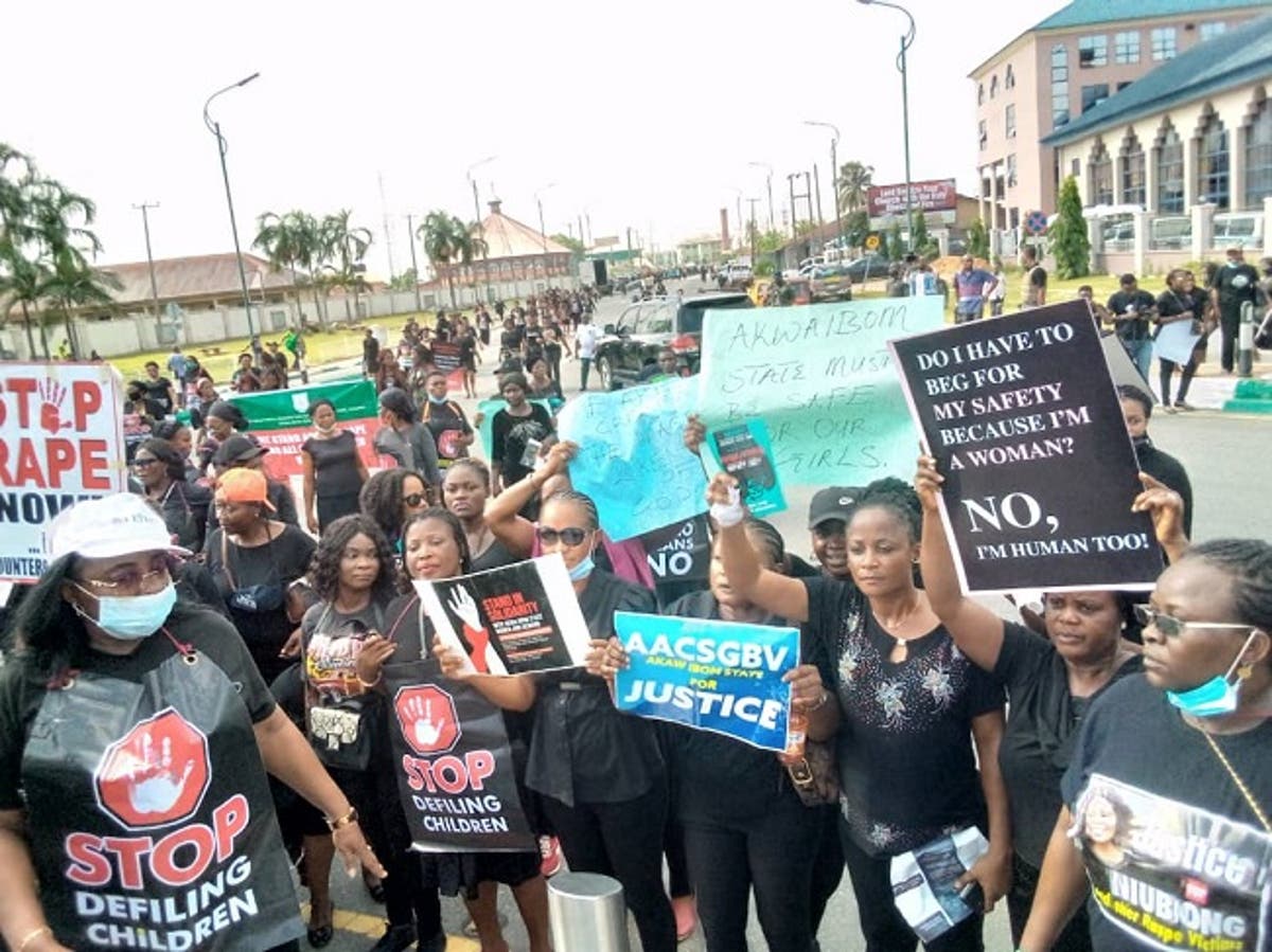 Iniubong Umoren’s Murder: Women march in Akwa-Ibom to demand justice