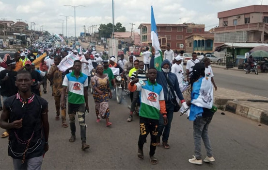 Sunday Igboho Attends As Osun Youths Agitate For Oodua Nation