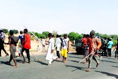 Zamfara youths block highway, destroy vehicles in violent protest