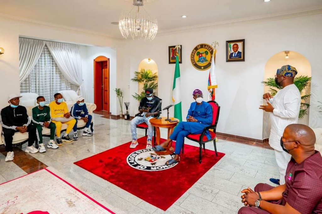 Sanwo-Olu hosts Ikorodu Bois, says ‘We are proud of you’