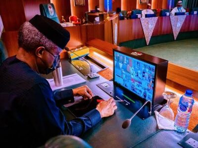 JUST IN: Osinbajo presides over virtual FEC meeting