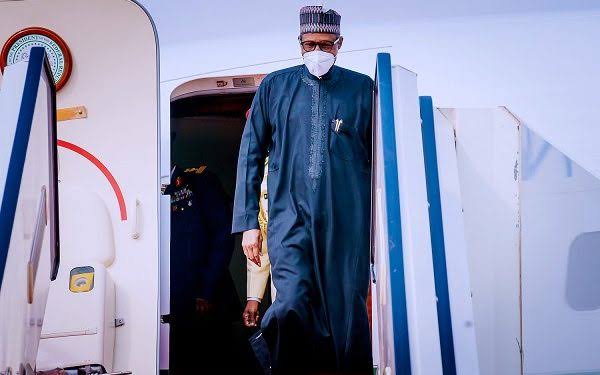 BREAKING: Buhari returns from France
