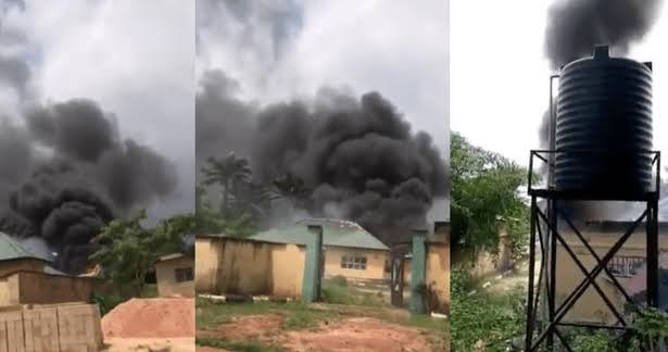 Gunmen set fire to newly completed INEC office in Imo