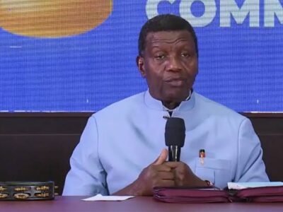 Pastor Adeboye makes first appearance after son’s death