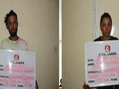 EFCC arrests siblings for alleged internet fraud in Lagos