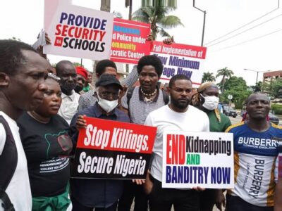 Falana, Falz join CSOs to protest insecurity, unemployment