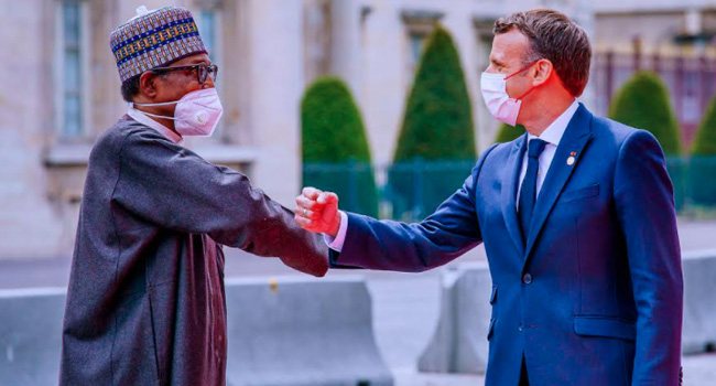   Buhari, Macron Pledge To Fight Insecurity Bedeviling Nigeria, Lake Chad Basin