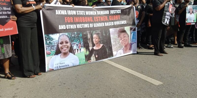 Iniubong Umoren’s Murder: Women March In Akwa-Ibom To Demand Justice