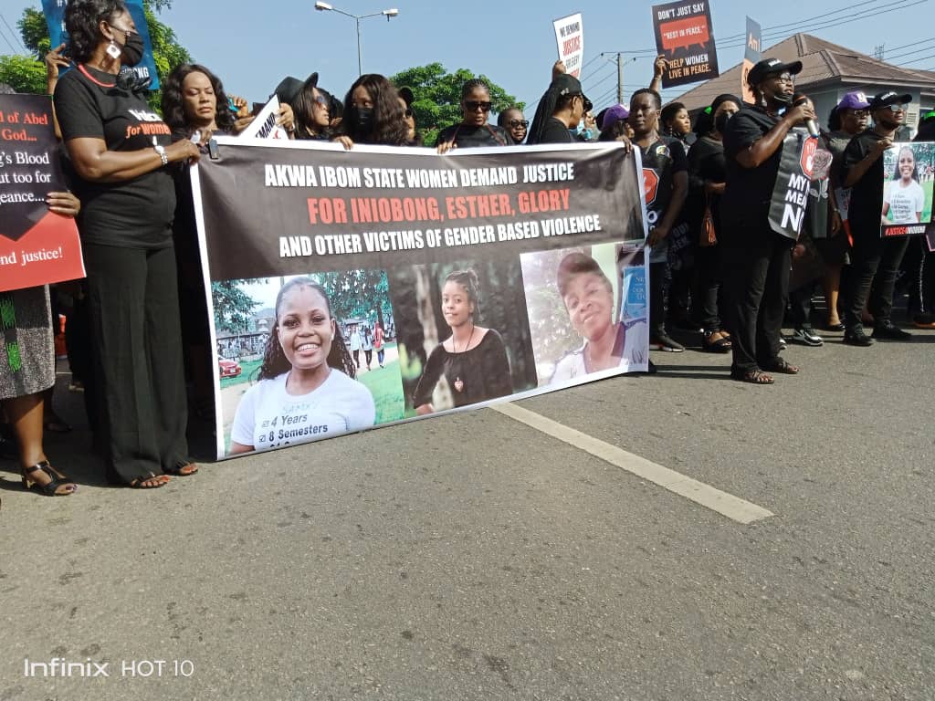 Iniubong Umoren’s Murder: Women March In Akwa-Ibom To Demand Justice