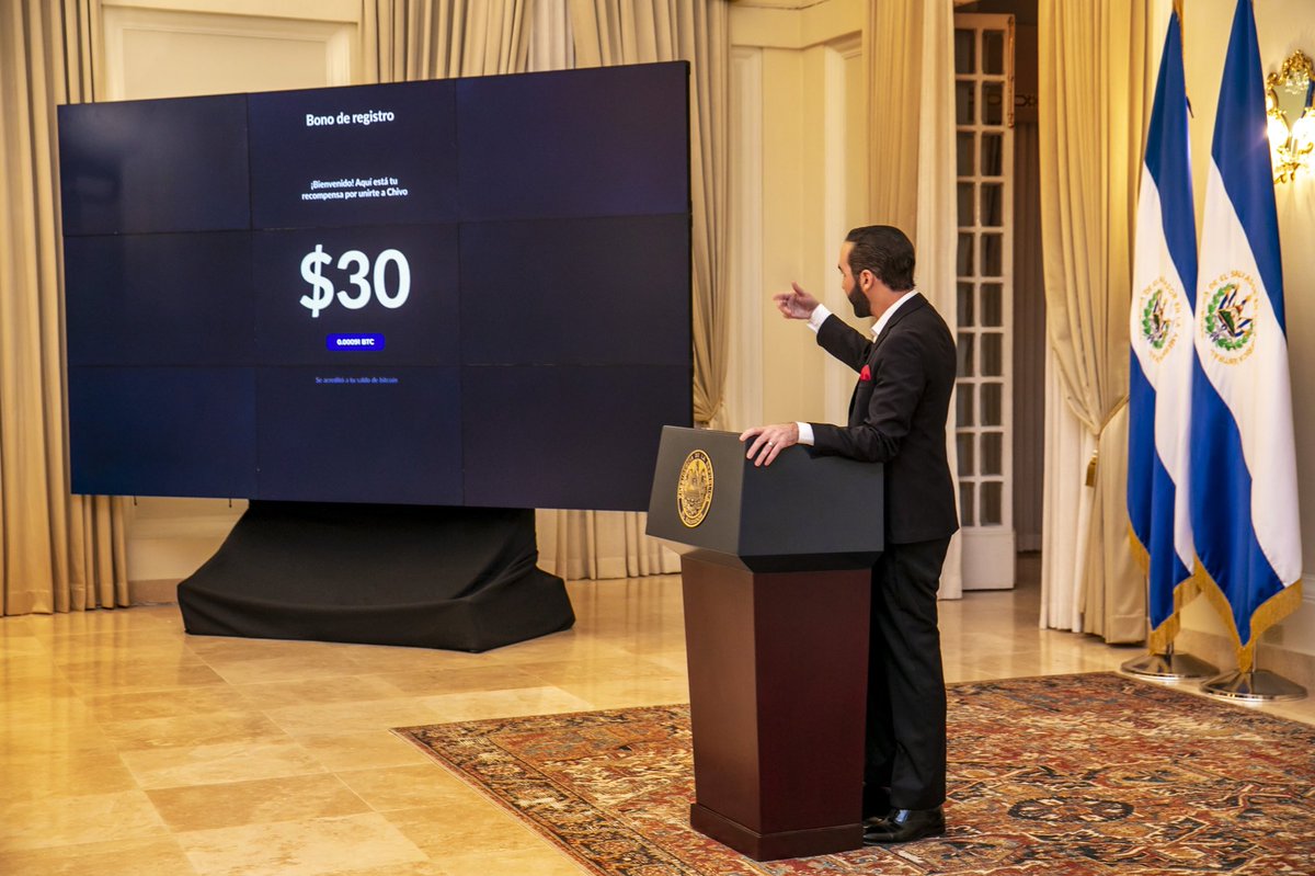 El Salvador to airdrop $30 in Bitcoin to its Citizens
