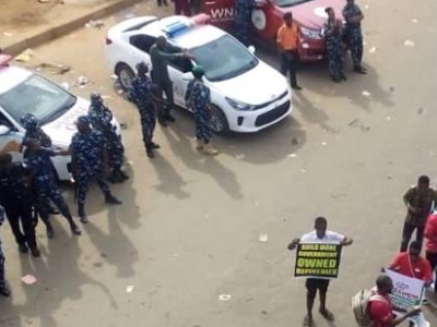 [JUST IN] PHOTOS: Protest holds in Oyo, Ondo