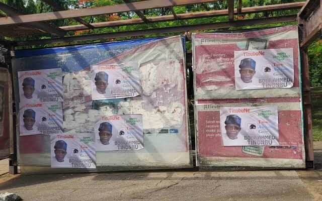 Supporters flood Abuja streets with Tinubu’s posters