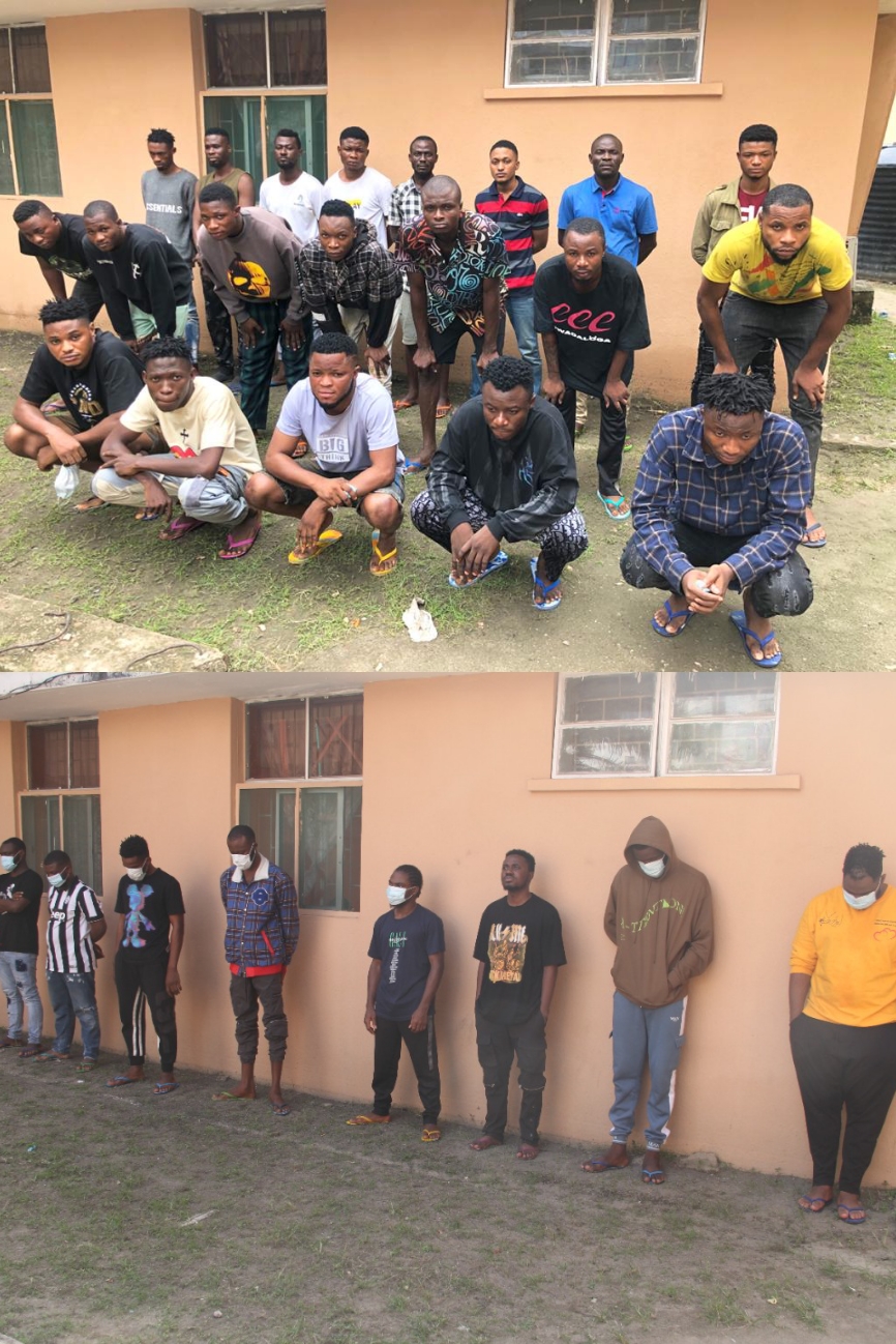 EFCC arrests 44 suspected internet fraudsters in Lagos