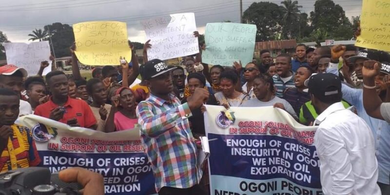 Ogoni youths shut down East-West road in protest