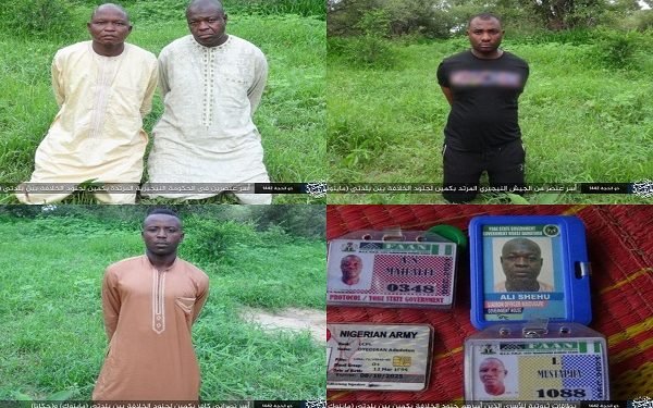 JUST IN: Boko Haram/ISWAP releases pictures of abducted soldiers, Yobe protocol officers